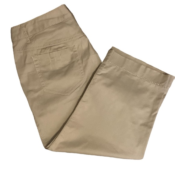 FOCUS 2000 WOMENS PETITE TAN CAPRI CROPPED PANTS/ Size 10P - Picture 3 of 10